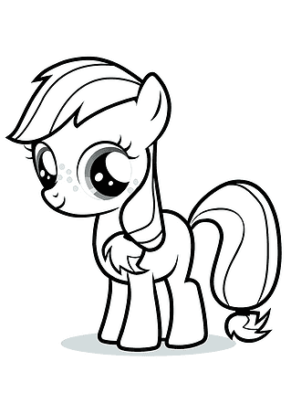 Applejack (MLP) As a Child