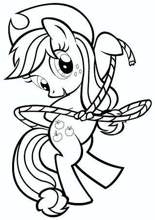 Applejack (MLP) Throws a Lasso