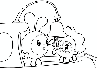 Babyriki: Hedgehog and Kroshik on a Ship