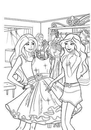 Barbie Buying a Dress