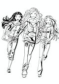 Running Barbie Girlfriends