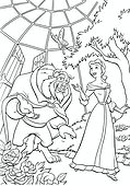 Belle and the Beast in the Garden