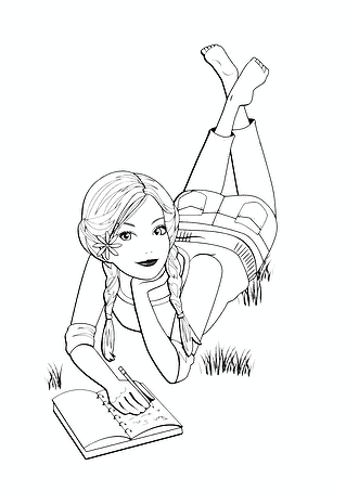 Beauty and the Beast: Belle Reading in Nature