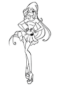 Bloom (Winx Club) Shows Off Her New Dress