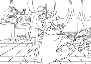 Cinderella: and the Prince Spinning in a Dance