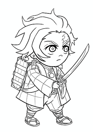 Chibi Tanjiro Kamado (Demon Slayer)