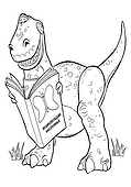 Dinosaur with An Encyclopedia