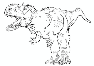 Rajasaurus (princely Lizard) Dinosaur