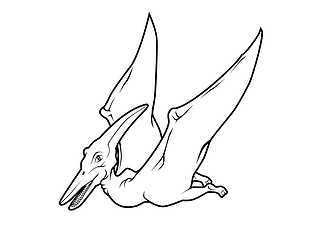 Flying Pteranodon Dinosaur