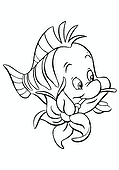 Ariel (Disney Princess): Flounder with a Flower
