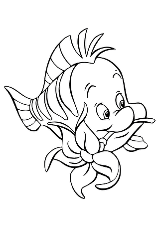 Ariel (Disney Princess): Flounder with a Flower