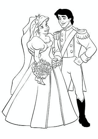 Ariel (Disney Princess): Happy Newlyweds