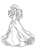 Ariel (Disney Princess) in a Ball Gown