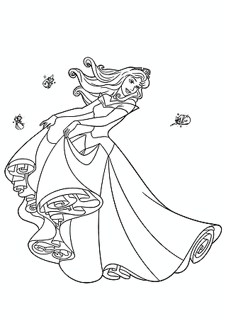 Aurora Princess is Spinning in a Dance