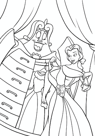 Madame De La Grande-bouche and Belle