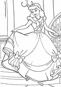 Princess Cinderella: on the Castle Stairs
