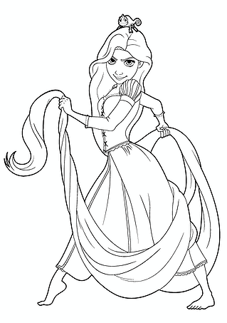Rapunzel Princess Prepares for Battle