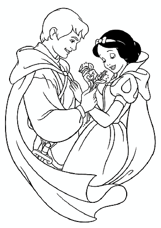 Love of Snow White and the Prince