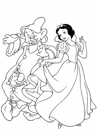 Snow White Dancing with the Dwarves