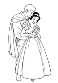 Embrace of the Prince and Snow White