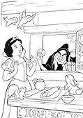 Stepmother Brings An Apple Snow White