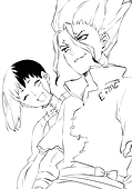 Gen Asagiri and Senku Smile (Dr. Stone)