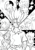Senku and Other Characters (Dr. Stone)