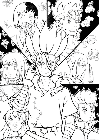 Senku and Other Characters (Dr. Stone)
