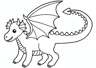 Dragon From Child’s Drawing