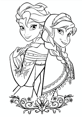 Anna and Elsa (frozen) Are Loving Sisters