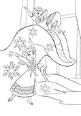Playing Anna and Elsa (frozen)