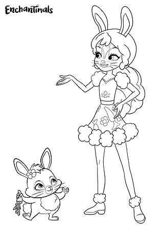 Enchantimals: Fluffy Bunny and Bunny Mop