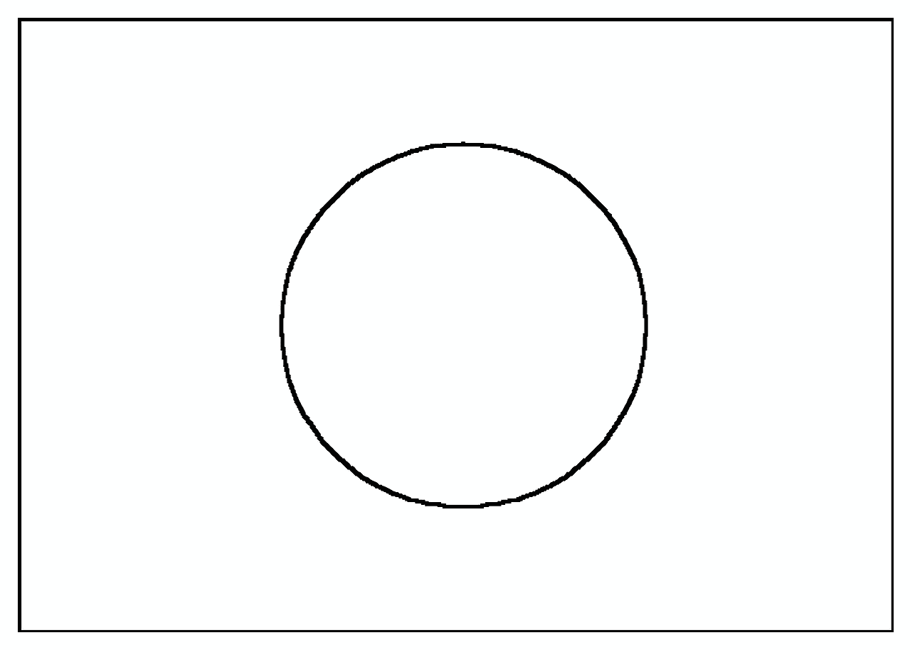 Japanese Flag Coloring Page