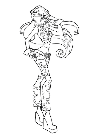 Flora (Winx Club) on a Walk