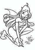 Flora (Winx Club): Girl is Looking at a Clover