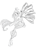Flora (Winx Club) in a Strange Costume