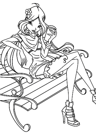 Flora (Winx Club): Rest in the Park