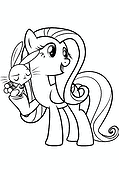 Fluttershy (MLP) and the Bunny