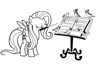 Fluttershy (MLP): Music Lessons