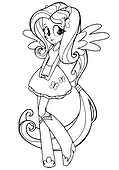 Fluttershy (MLP): Two Girls of Exvestia