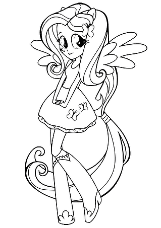 Fluttershy (MLP): Two Girls of Exvestia
