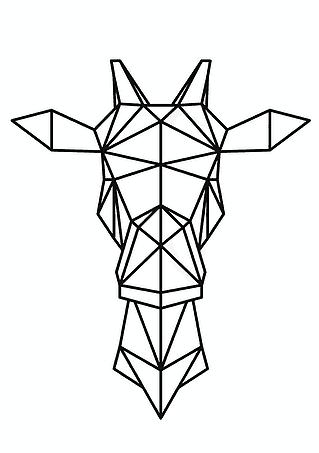 Geometric Shapes: Giraffe