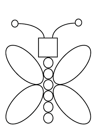 Geometric Shapes: Butterfly