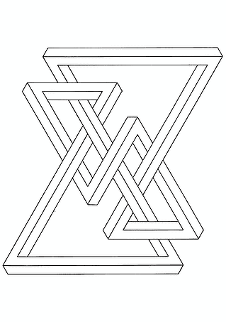 Geometric Shapes: Triangular Illusion
