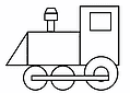 Geometric Shapes: Train