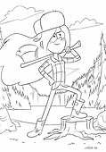 Gravity Falls: Wendy with An Axe