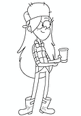 Gravity Falls: Wendy Drinks Coffee