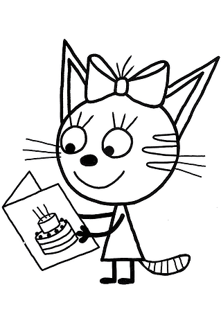 Kid-e-cats: Caramel with a Postcard