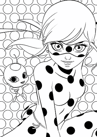 Ladybug and Kwami Tikki