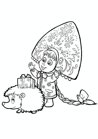 Masha and the Bear: New Year’s for Hedgehog